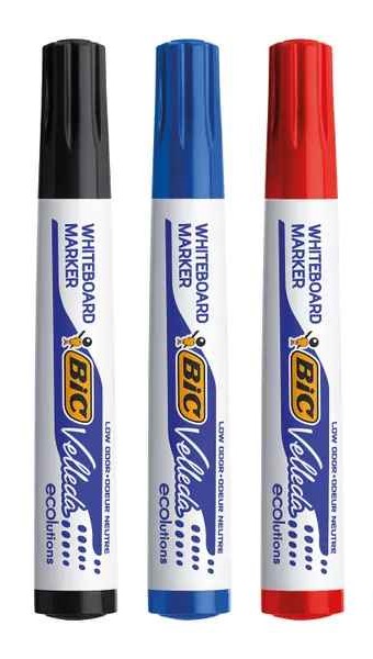 BUNDLE OF 3 BIC 1701 WHITE BOARD MARKER